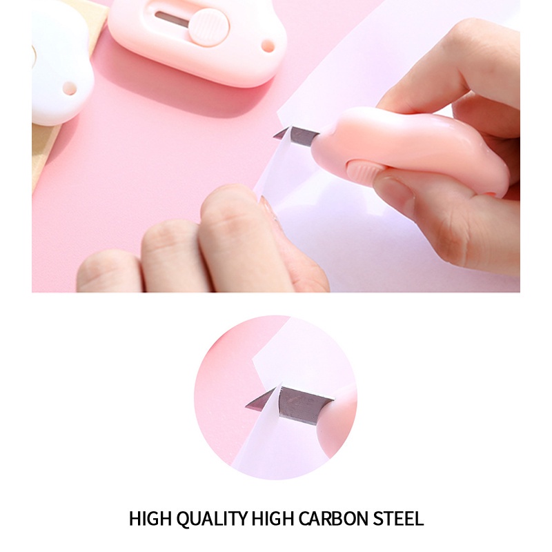 CUTTER MINI CUTTER PAKET CUTTER UNBOXING PISAU PAKET MINI CUTTER KATER ALAT POTONG KERTAS ALAT PEMOTONG KERTAS Cutter Mini Cloud Shape Cutter Kecil for School and Art Safety Cutter cutter mini lucu pisau cutter unboxing haul cutter lucu cuter kertas dus