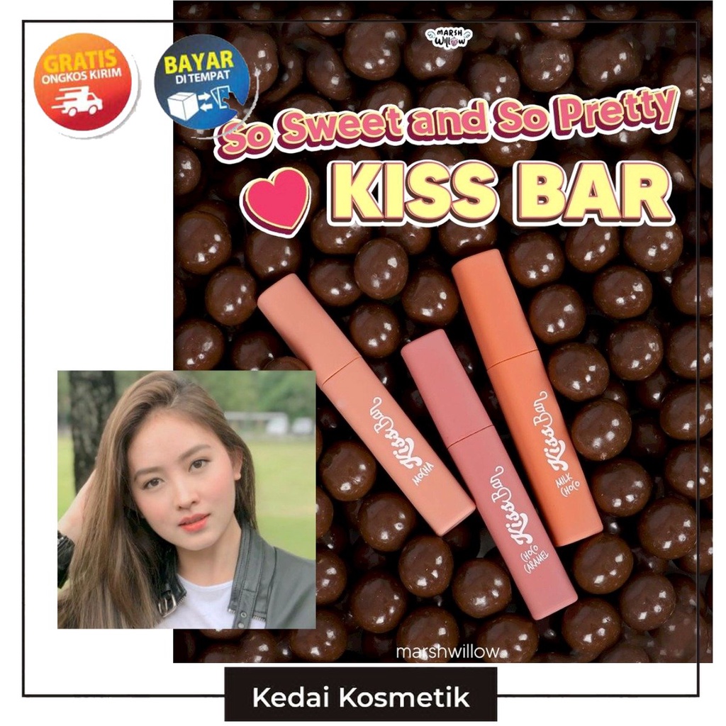 (ACEH) KISS BAR Lipcream MARSHWILLOW