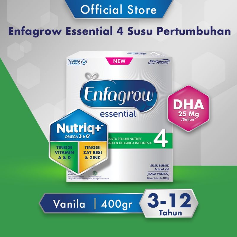 ENFAGROW ESSENTIAL 4 SUSU FORMULA 400GR