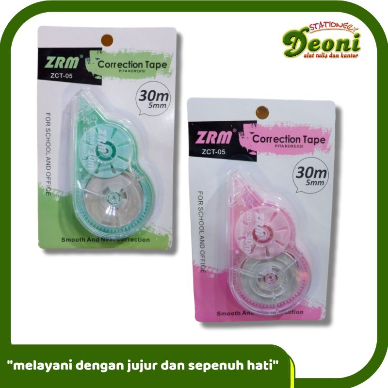 

ZRM Correction Tape 30m x 5mm ZCT-05