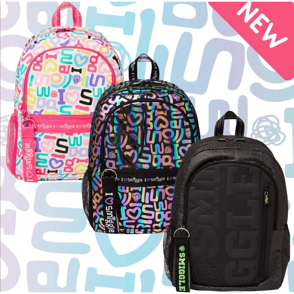 Tas Smiggle Ori I Love Smiggle Backpack set