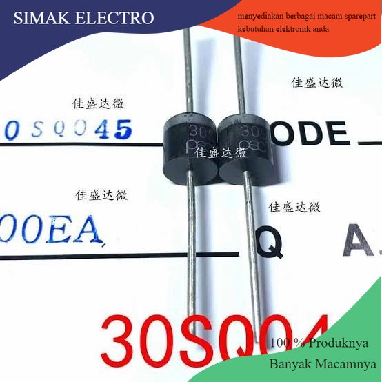 2 Pcs 30SQ045 30 SQ 045 Schottky Diode 30A 45V R-6 P600