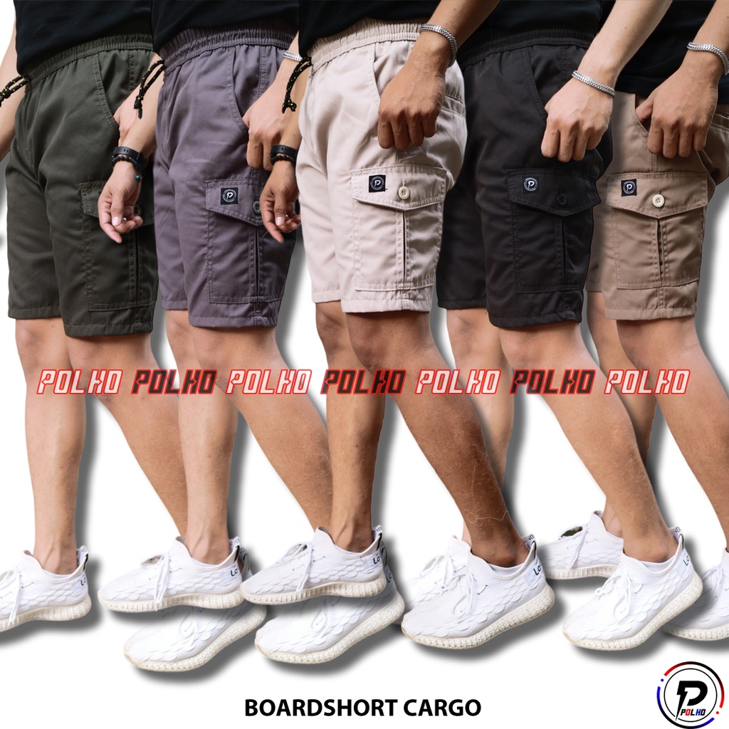 Celana Pendek Boardshort Cargo Polho Denim