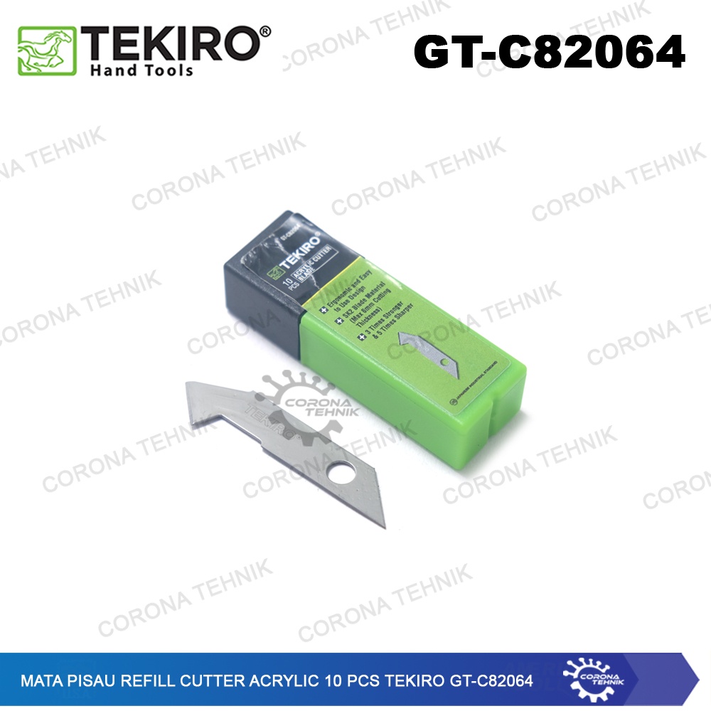 

GT-C82064 - Mata Pisau Refill Cutter Acrylic 10 Pcs Tekiro