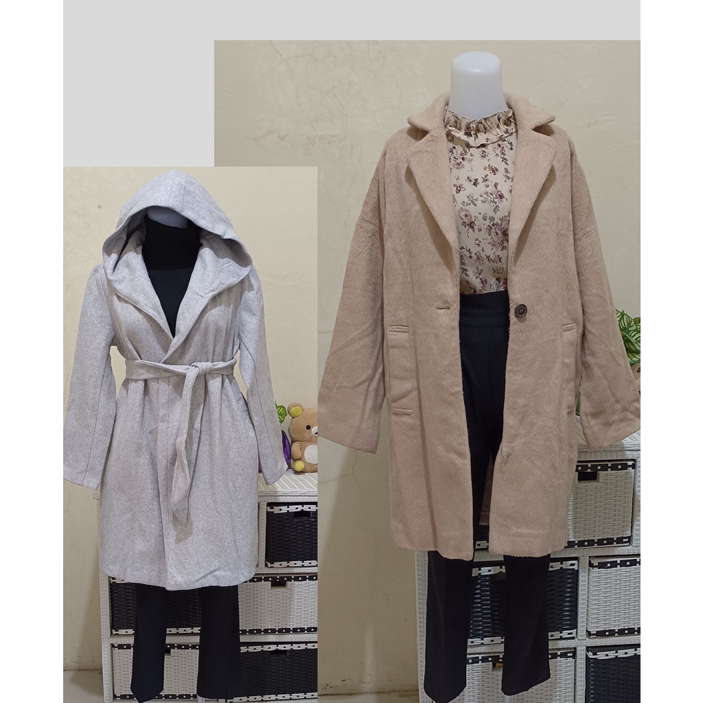 Coat wool blazer wool long blazer coat musim dingin 2 kilo (part 2)