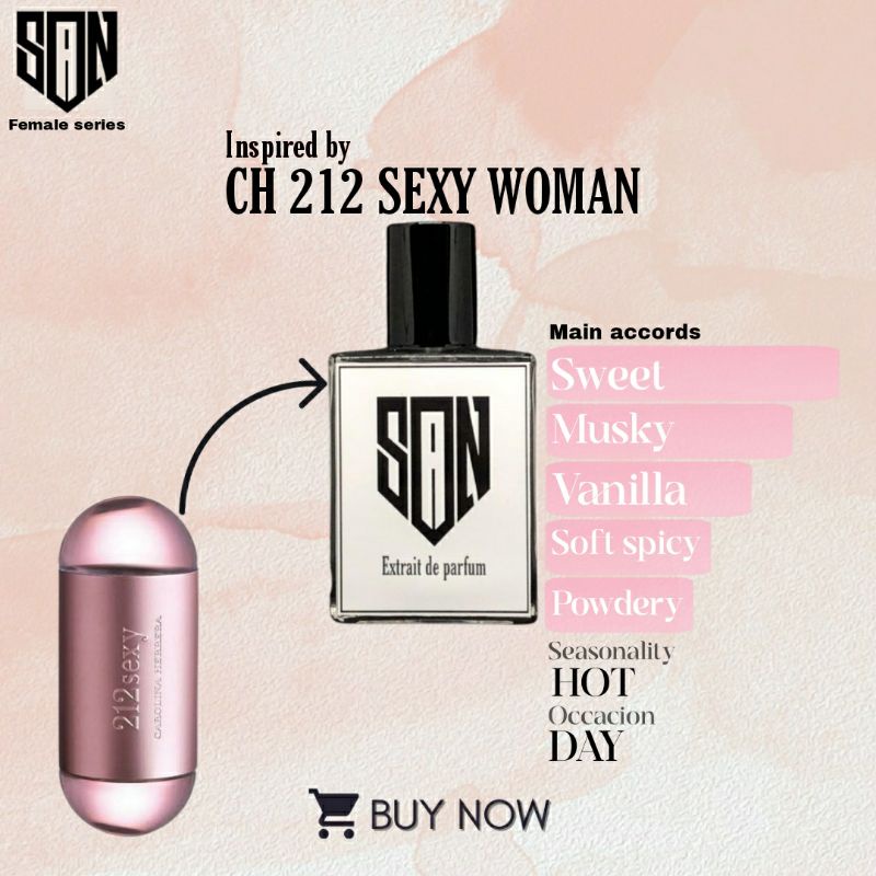 Jual Inspired Parfum By Ch 212 Sexy Woman San Parfum Parfum Cewe Parfum Refil Cewe Tahan