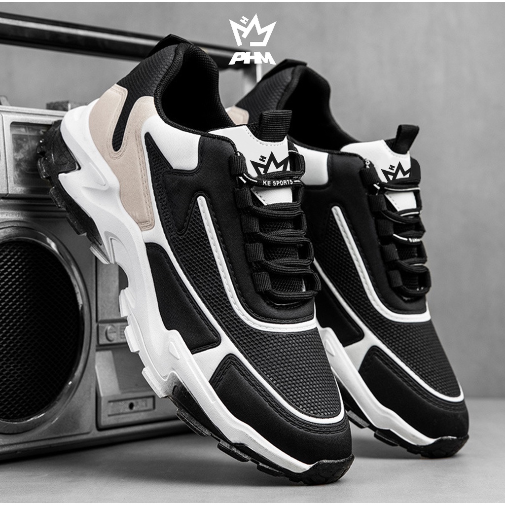 PHM Sepatu Sneakers Pria Olahraga Sport Shoes Casual Running Zelos Biru Tosca