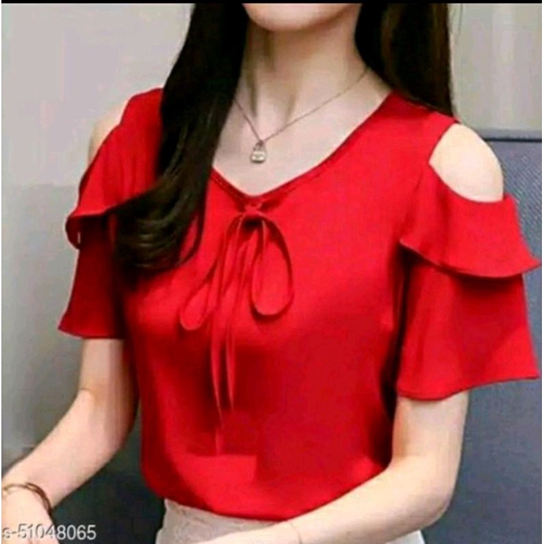 Atasan Wanita Korean/Blouse Korea Bahu Bolong/Blouse Korea/Atasan Wanita/Pakaian Wanita Terlaris