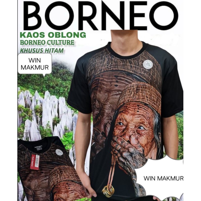 Kaos kalimantan / baju kalimantan / kaos borneo / kaos dayak / baju borneo / baju dayak