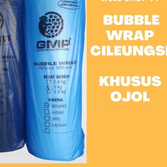 

Plastik Bubble Wrap GMP 125 cm x 50 m 3 Kg Cileungsi - Hitam, SIP +/- 2,7 kg