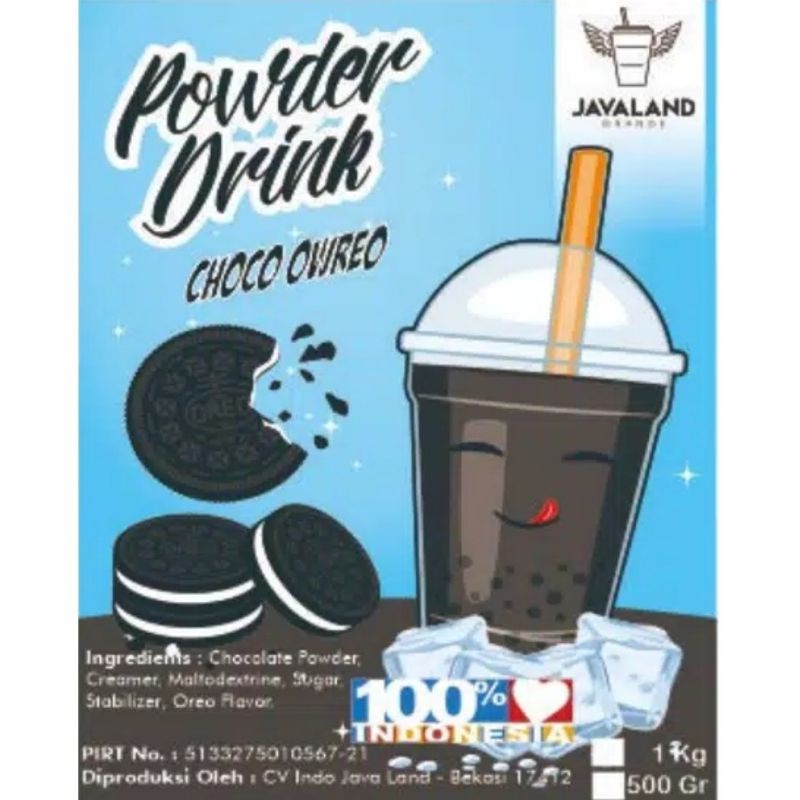 

Bubuk Minuman Rasa Choco Oww*reo/Black Choco 1 KG