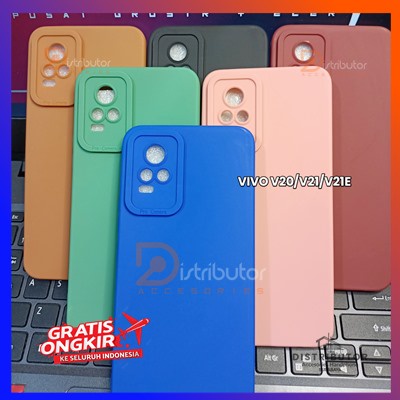 VIVO V20/V21E/V21 softcase pro camera macaron case candy softcase liquid 3D silicone edge my choice 