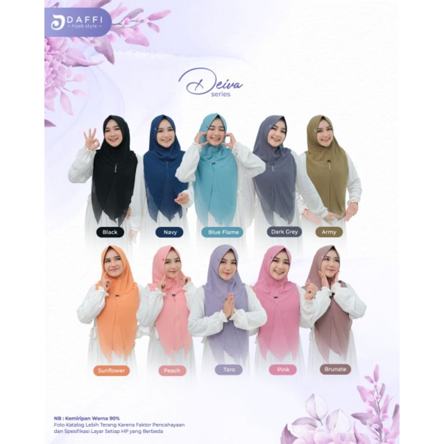 Hijab hoodie deiva by daffi ori