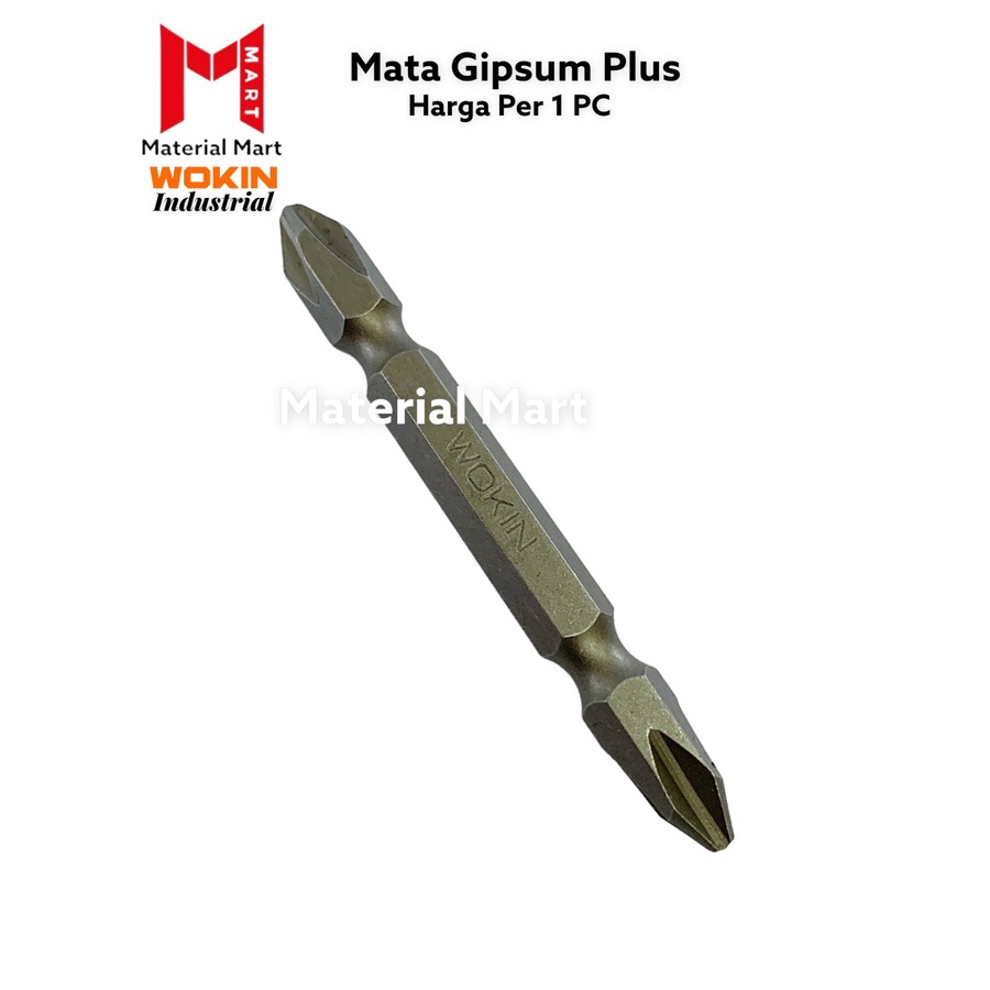 Mata Obeng Gipsum Wokin PH2 | Screwdriver Bit Plus Magnet | Mata Gipsum | Material Mart