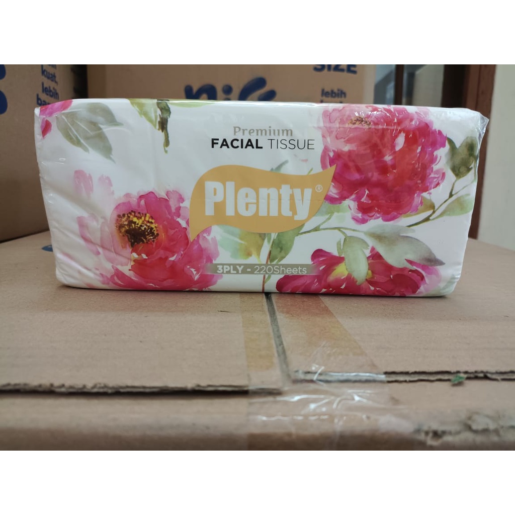 Plenty Premium Facial Tissue - 3 ply - 220 sheets