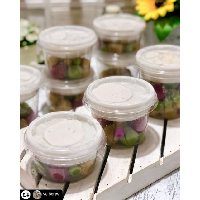 CUP YOGURT, PUDING, SALAD + TUTUP ISI 5 PCS