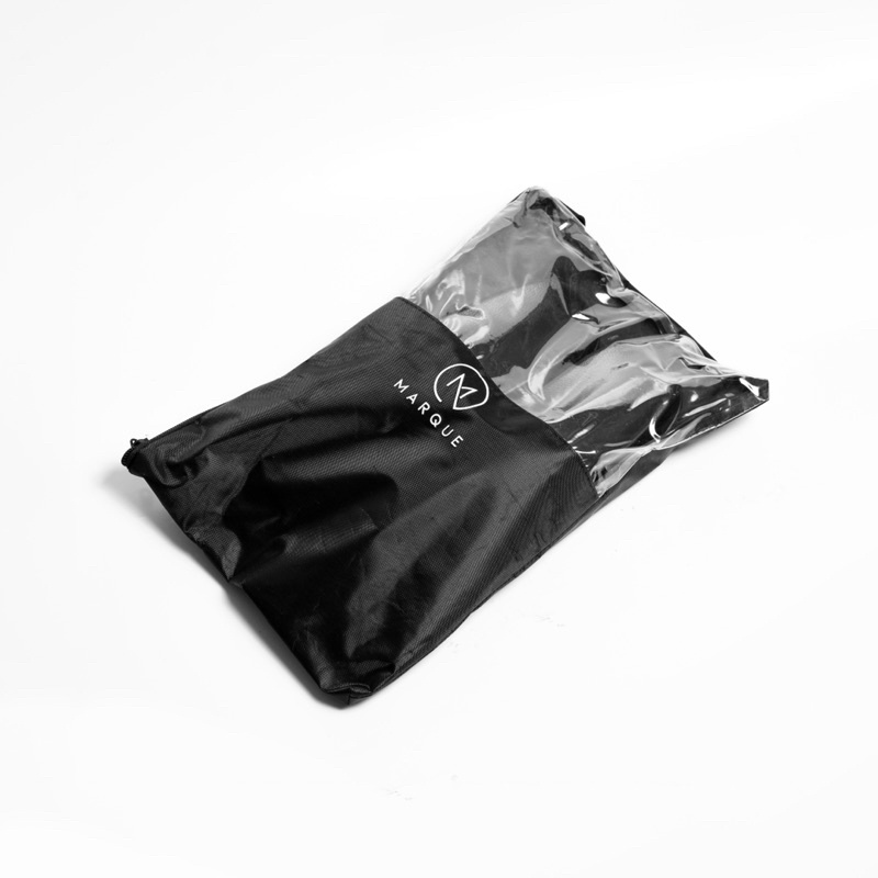 MARQUE.CO Rubber Sandals - Sendal Karet Bentuk Gesper Warna Hitam Black untuk Pria &amp; Wanita