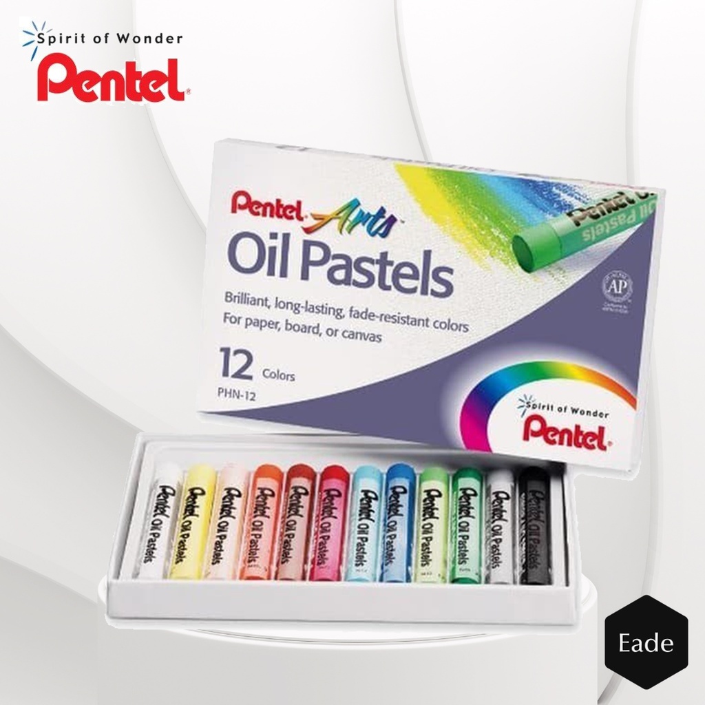 

Crayon Pentel Arts Oil Pastels 12 Warna / Colour / Color