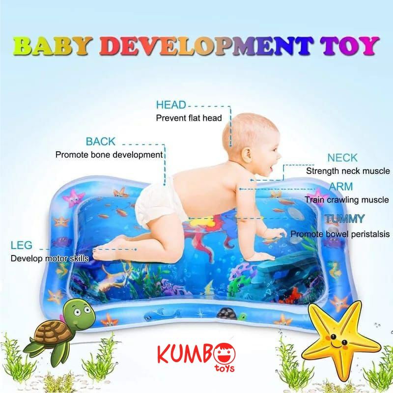 Mainan Bayi Water Play Mat Matras Air Bermain Babyslapped pad Playmat