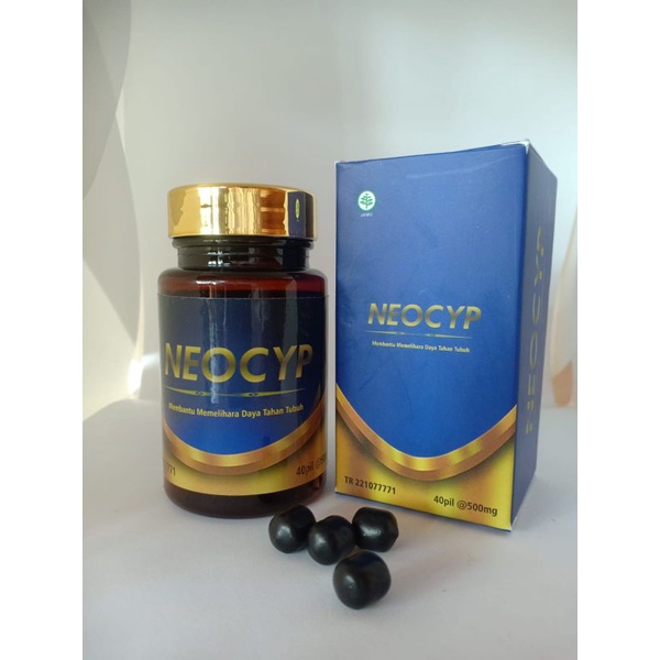 NEOCYP Black Pil Stamina Sehat Import Halal Herbal BPOM Boost Up 100% Slaber cypress Black pills Gor