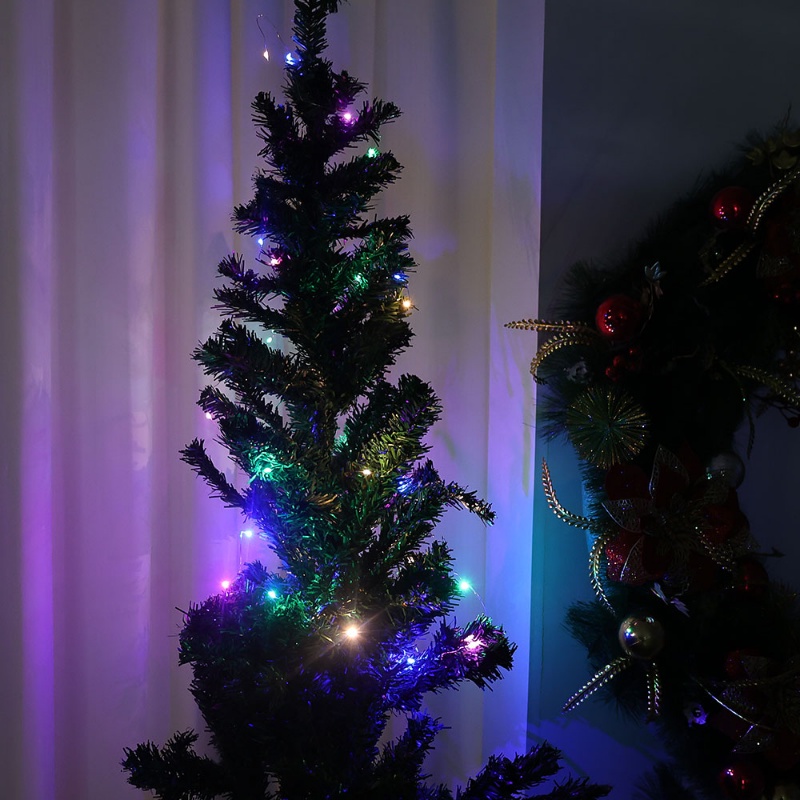 Lampu LED Kawat Tembaga Flexible Tenaga Baterai Untuk Dekorasi Taman