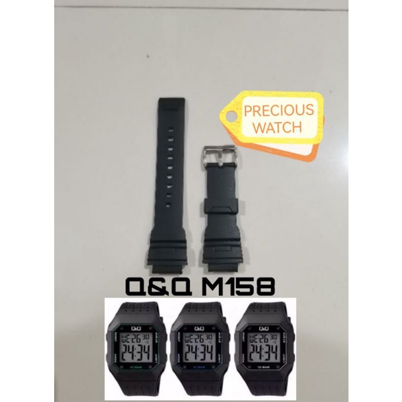 STRAP TALI JAM TANGAN UNTUK DI PAKAIKAN PADA JAM Q&amp;Q M158 PAS DAN BISA LANGSUNG DI PAKAI