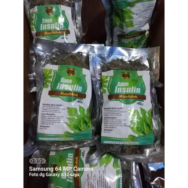 

[ Paket 5 Pcs ] Teh Curah Daun Insulin 40 gram Membantu Mengatasi Diabetes