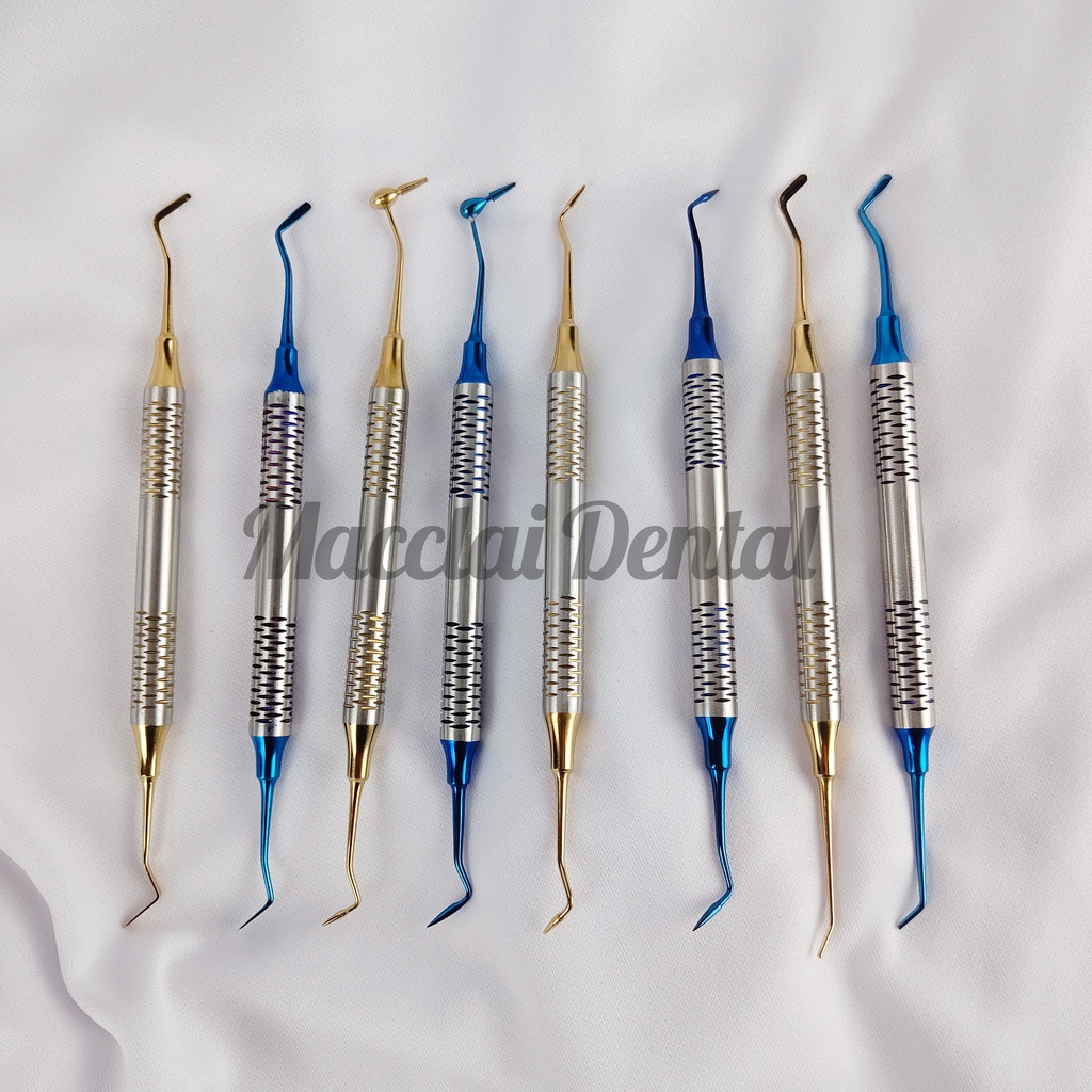 DENTAL PLASTIC FILLING COMPOSIT INSTRUMENT KIT TEFLON ANTI LENGKET