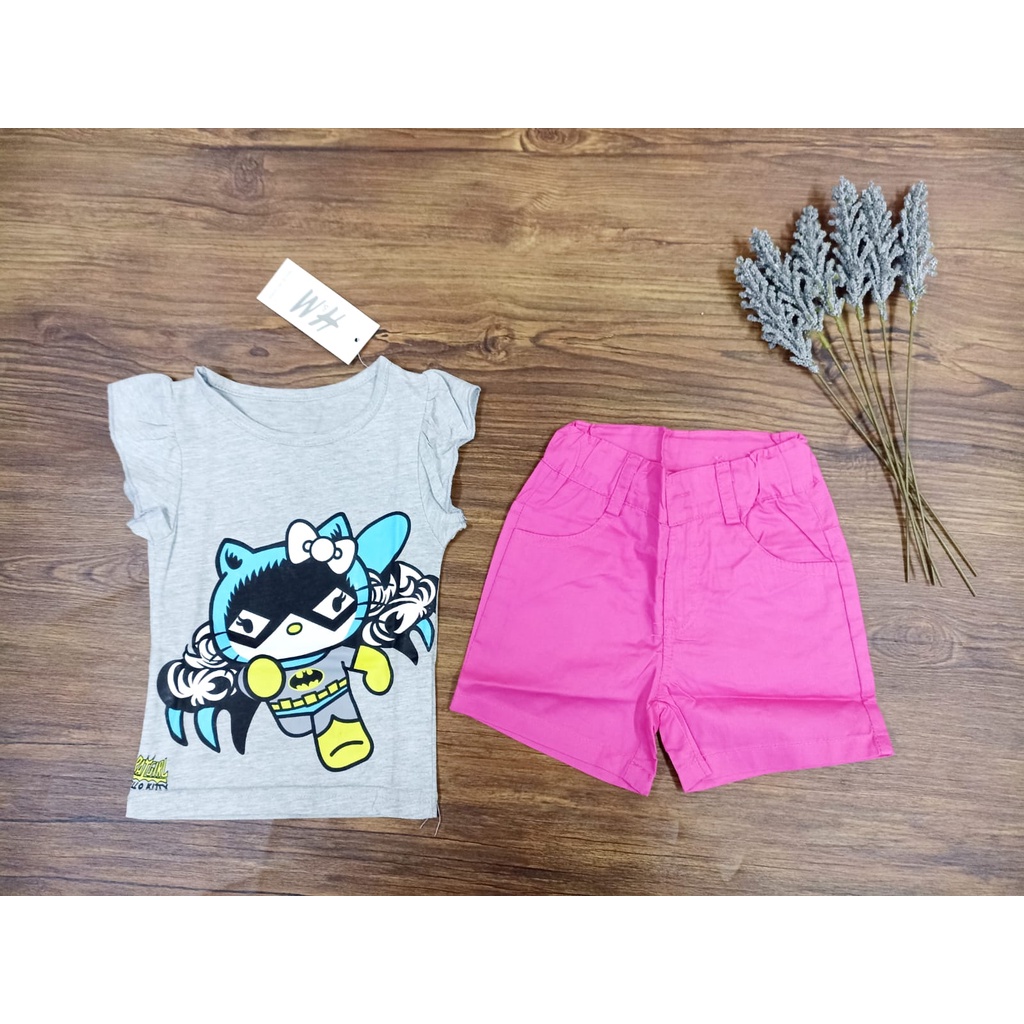 SET JALAN "H&M" HELLO KITTY ANAK PEREMPUAN/BAJU JALAN ANAK PEREMPUAN H&M
