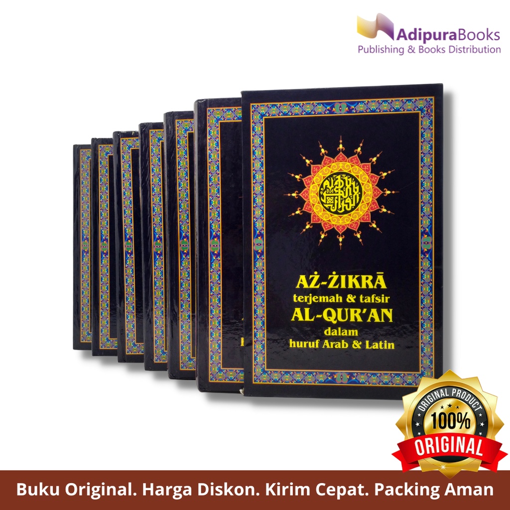 Az-Zikra Terjemah dan Tafsir Al Quran dalam Huruf Arab dan Latin Lengkap 6 Jilid Adz-Dzikra Hard Cov
