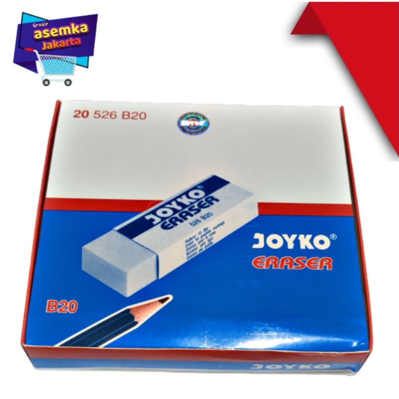 Eraser  Penghapus Pensil BesarJoyko ER-B20BL isi 20pcs