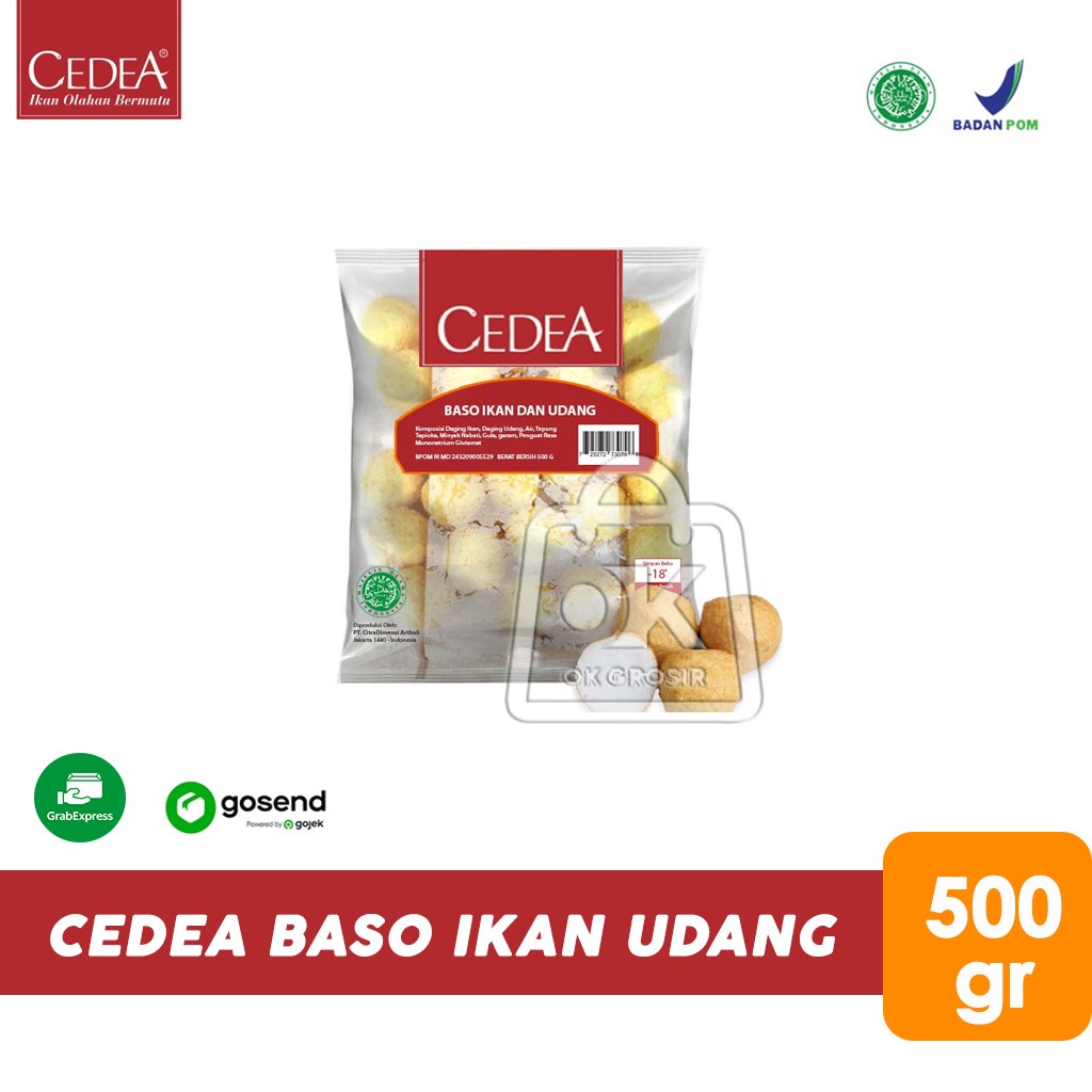 

CEDEA Baso Ikan Dan Udang 500 gr (KHUSUS INSTANT)