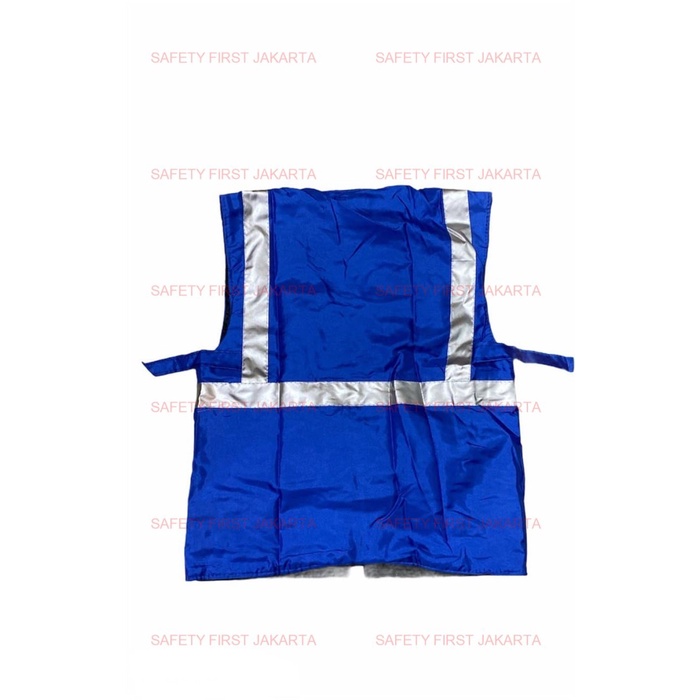 Rompi Safety Proyek Busa Dakron Warna Biru