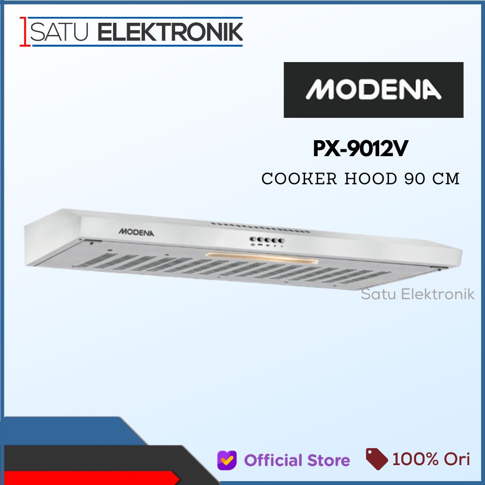 Modena PX9012V Slim Cooker Hood [90 cm] PX9012 PX 9012V - Silver