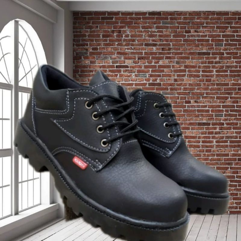 Sepatu Safety pria Pendek Gaul Shoes Safety Pabrik  Kingsiio  Harga murah Kualitas Terbaik