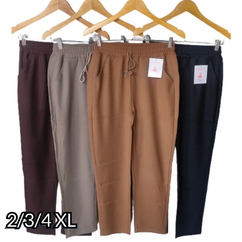 Celana ZR  import wanita jumbo/celana kerja  2XL/3XL/4 XL