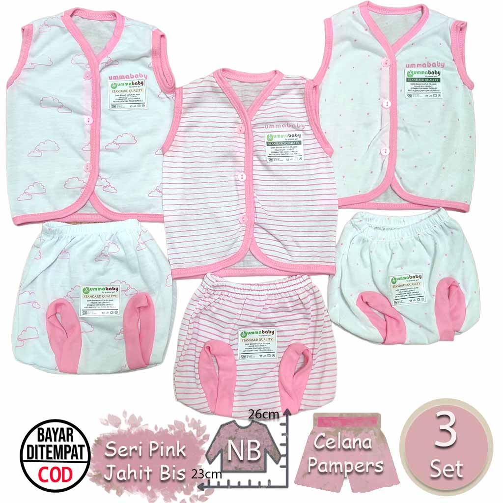 6 Pcs / 3 Set Baju Bayi Buntung Celana Bayi Setelan Bayi Baju Bayi Newborn Baju Bayi Baru Lahir Atasan Bayi Baju Bayi Kado Murah Baju Bayi Lucu Cowok Cewek Baju Bayi Perempuan LakiSeri Abu Ekonomis Gift Set Grey Brown Cream Pink Monochrome