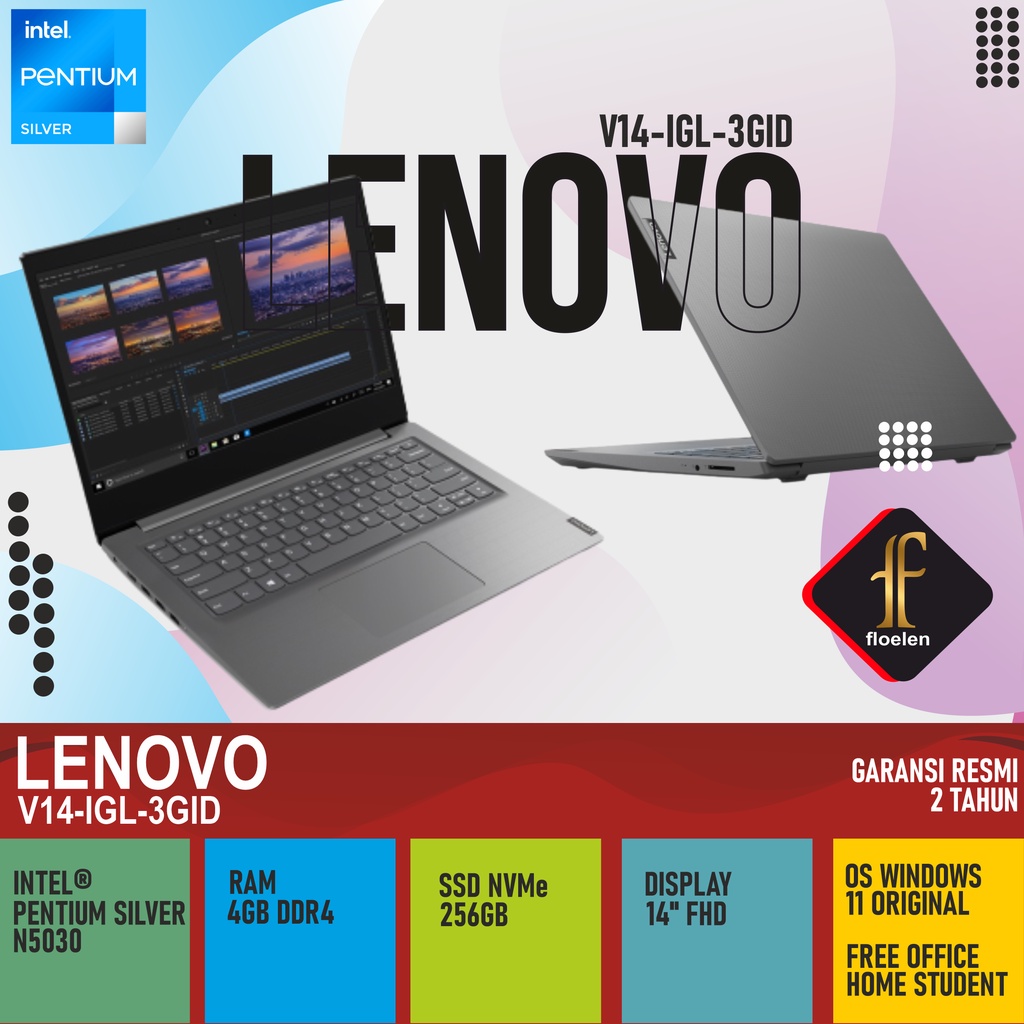 Lenovo V14-IGL 3GID Pentium Silver N5030 4GB SSD 256GB 14" W11 OHS