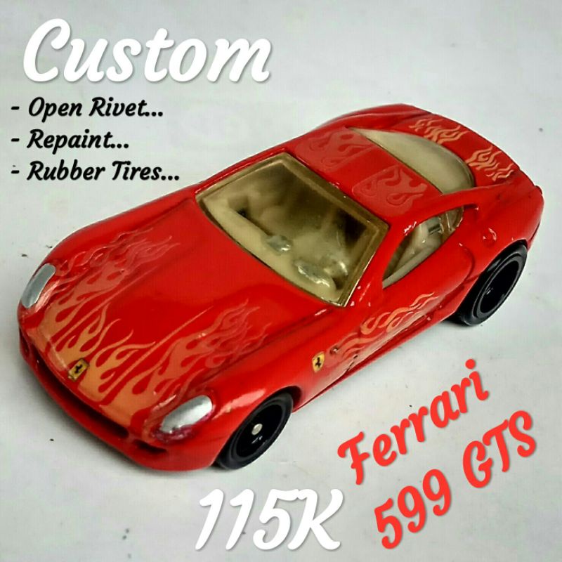 Hot Wheels Ferrari 599 GTS Custom Merah