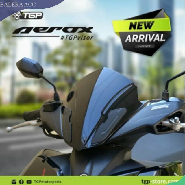 Visor tameng yamaha aerox 155 dan New Aerox Connected 2021 Original TGP