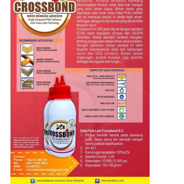 

Crossbond X4 - Lem Kayu