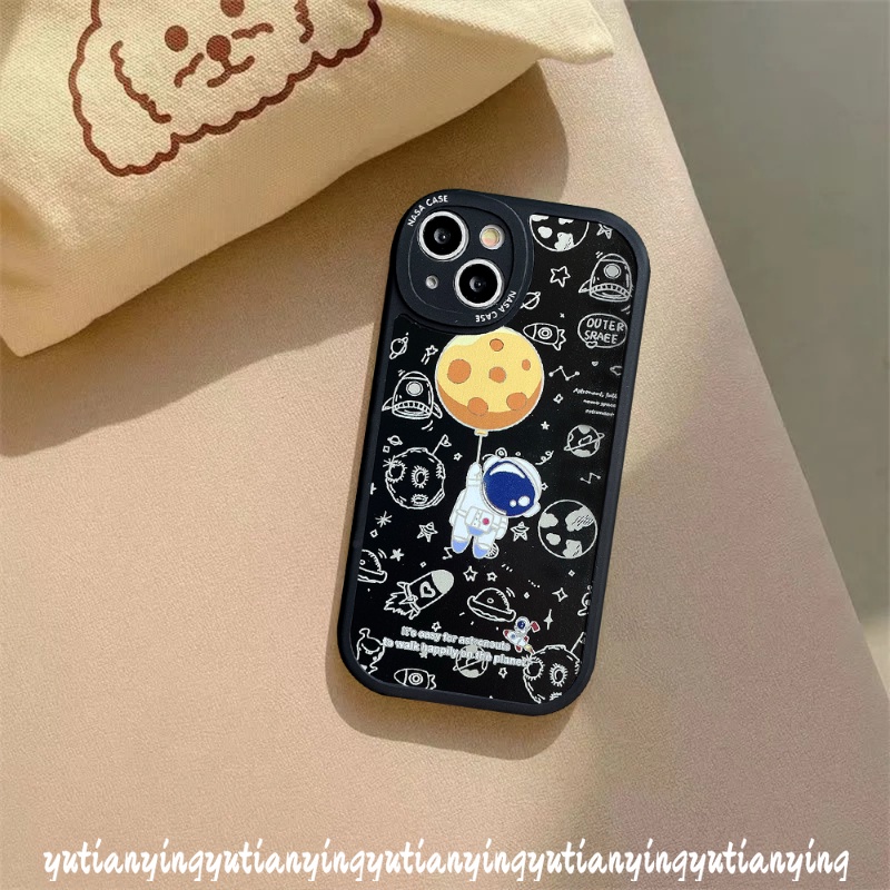 Casing OPPO A16 A15 A5s A57 2022 A9 A5 2020 A77S A76 A55 A54 A12 A96 A16K A74 A16E A3S A1K A94 A95 A31 A15s A7 5F 4z 5F 62 7Z 8f 4z Soft Case Motif Astronot