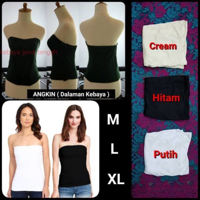 cherry - kamisol dalaman kebaya karet bahan lycra Kebaya Bludru