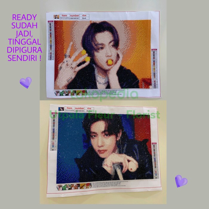 READY STOCK DIY DIAMOND PAINTING KIT SET BTS