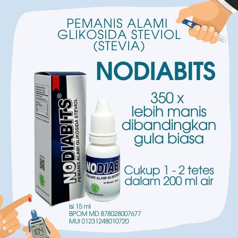 

NoDiabits Gula Pemanis Herbal Non Kalori Daun Stevia