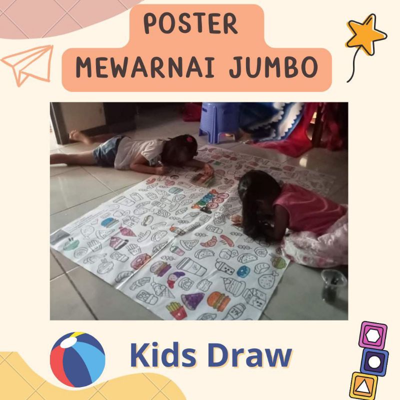 Poster Mewarnai Anak Jumbo Raksasa