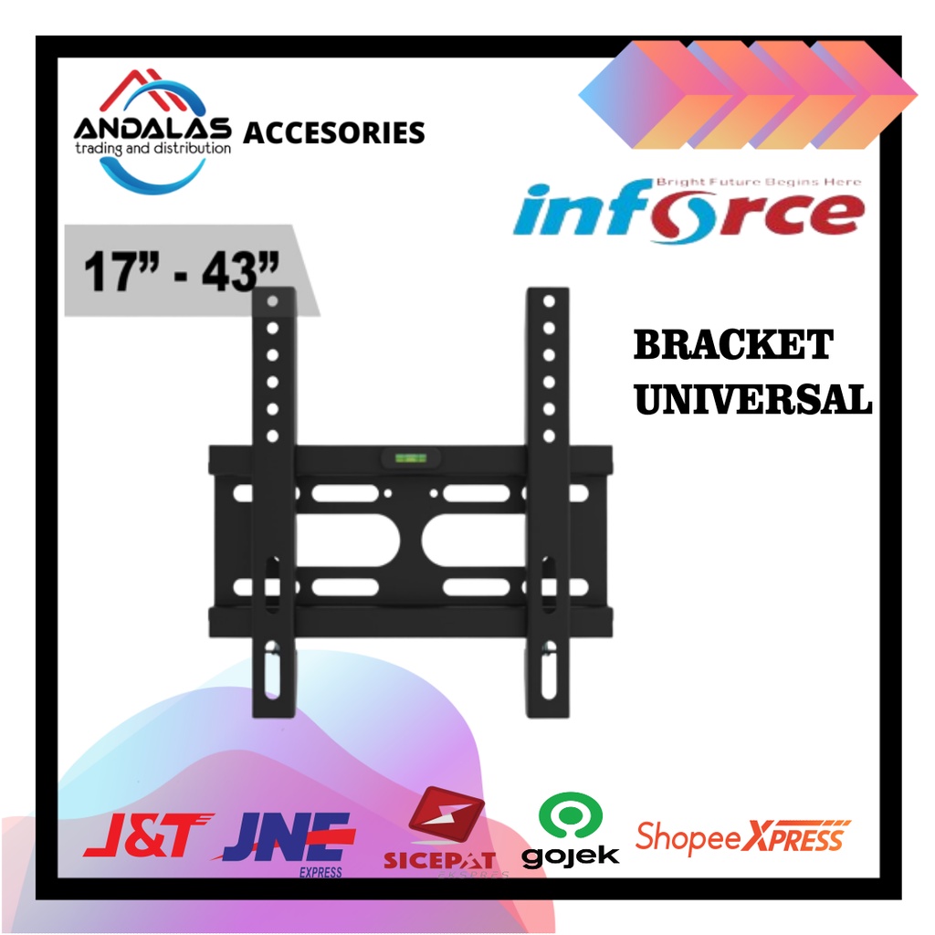 BRACKET TV UNIVERSAL INFORCER 17-43&quot; W200CT