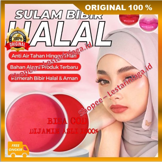 BELI 1 GRATIS 1 Sulam Bibir Halal Dan Tahan Lama Pemerah Bibir Alami ORIGINAL