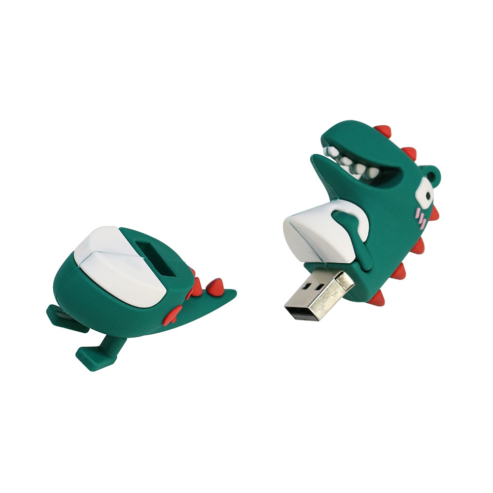 Flash Disk USB 2.0 2TB High Speed Bentuk Dinosaurus Lucu