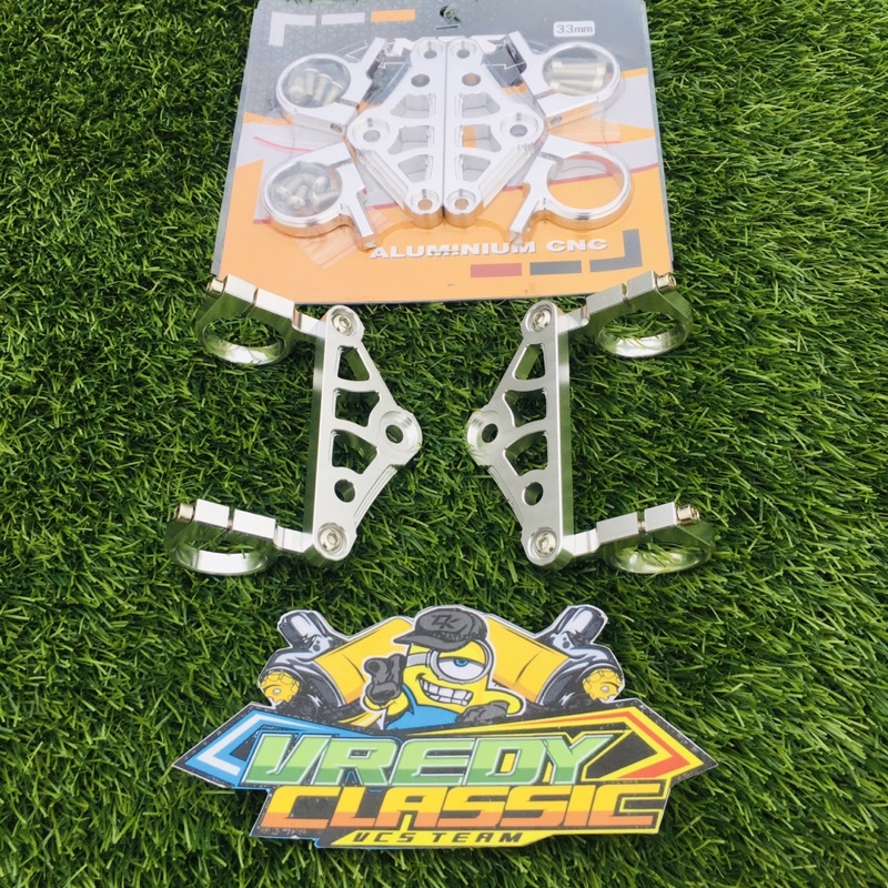 kupingan lampu cnc as 33 pnp shok ninja kupingan lampu cnc impor as33
